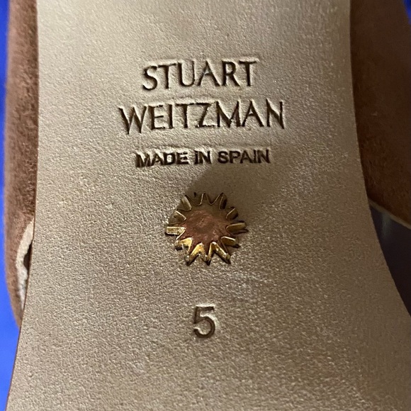 Stuart Weitzman Wide open toe and back heels - Picture 6 of 6
